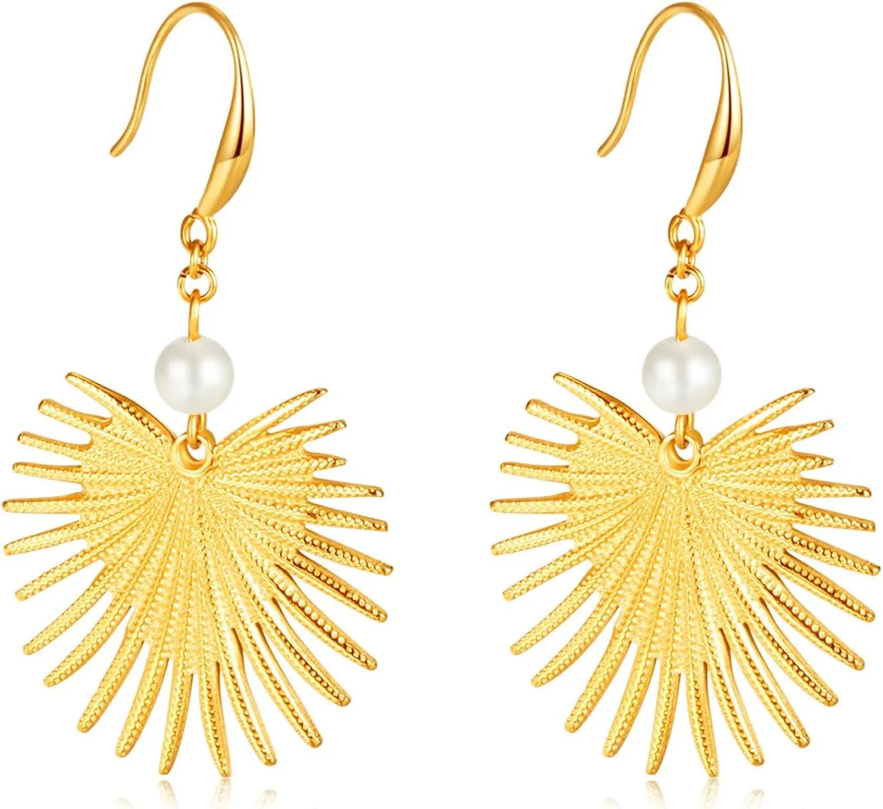18K Gold Plated Drop Dangle Earrings For Women Personalized Stainless Steel Earrings Trendy Jewelry
