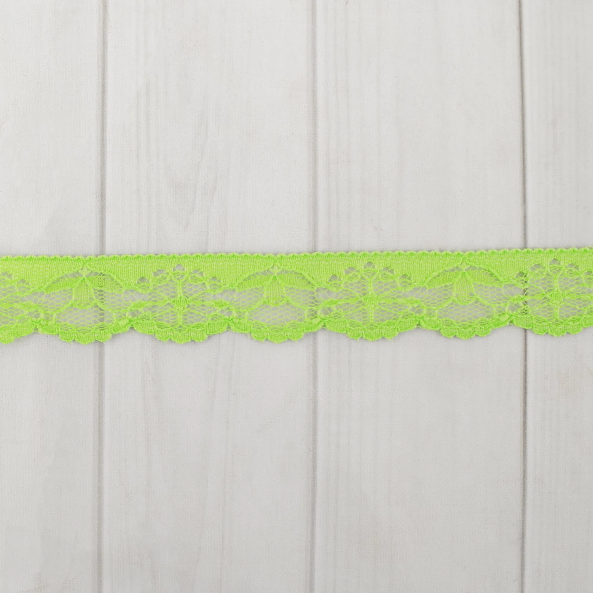 24mm Frilled Lace - Lime