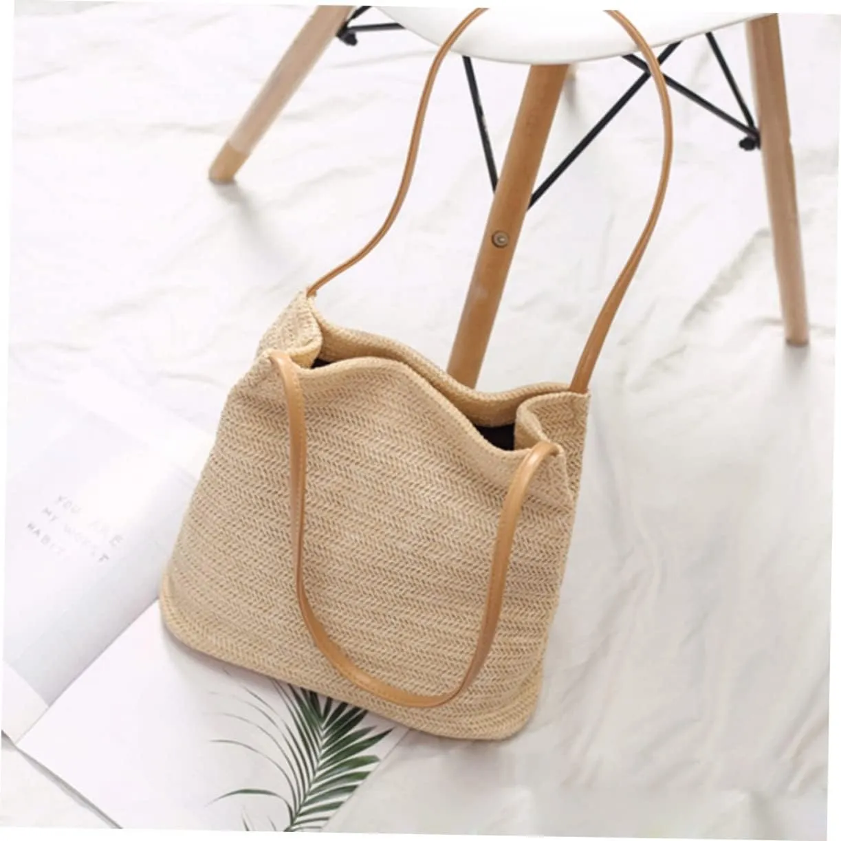 3pcs sling purses for women woven beach bag over the shoulder purses for women womens shoulder bags