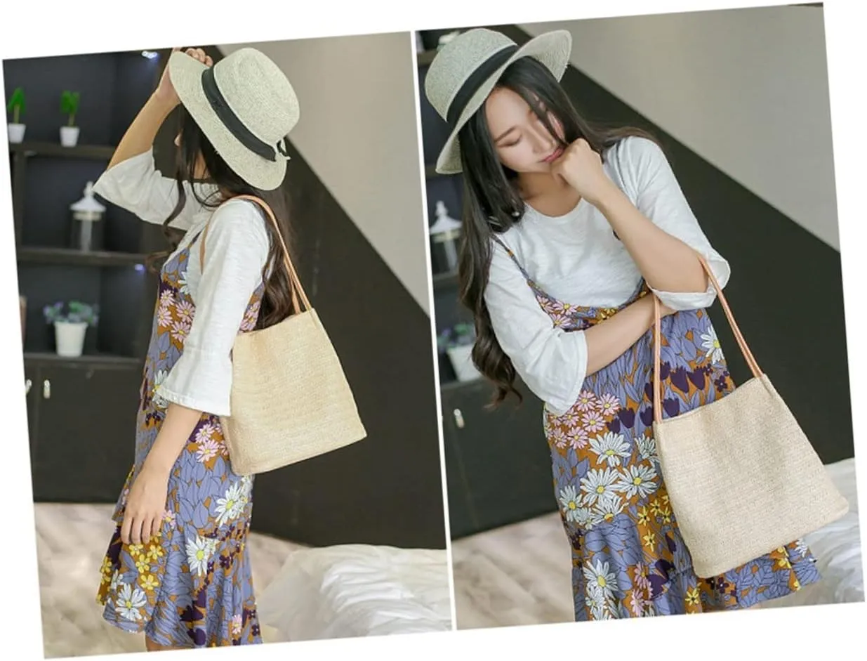 3pcs sling purses for women woven beach bag over the shoulder purses for women womens shoulder bags
