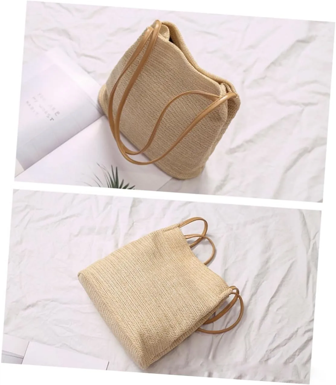 3pcs sling purses for women woven beach bag over the shoulder purses for women womens shoulder bags
