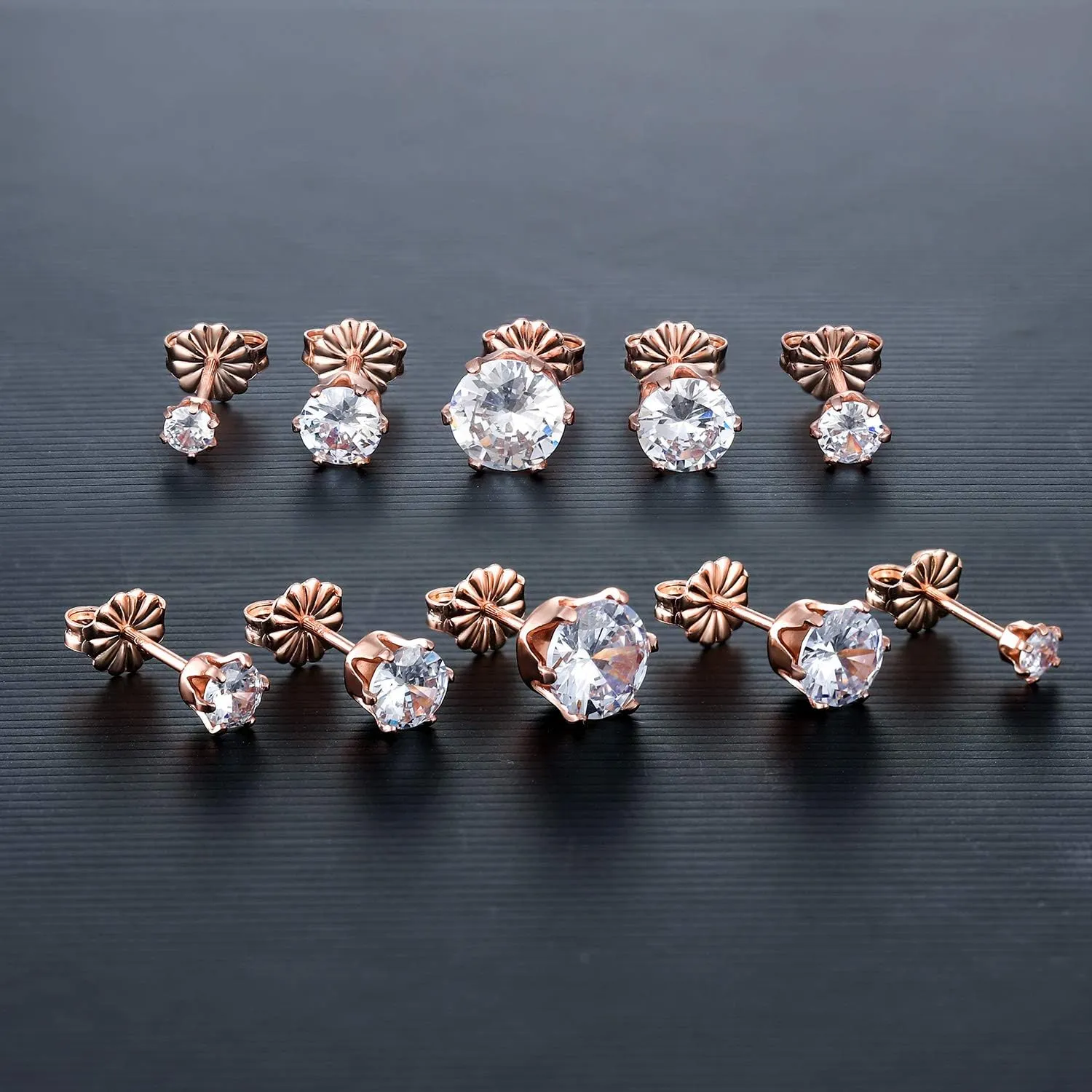 925 Sterling Silver Stud Earrings Set for Women Men Gemstone Small Multiple Ear Piercings Cartilage Helix Jewelry Hypoallergenic