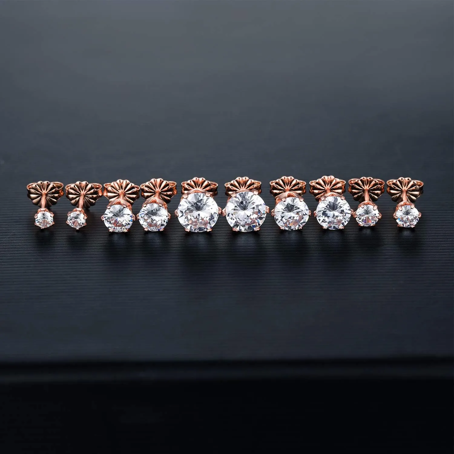 925 Sterling Silver Stud Earrings Set for Women Men Gemstone Small Multiple Ear Piercings Cartilage Helix Jewelry Hypoallergenic