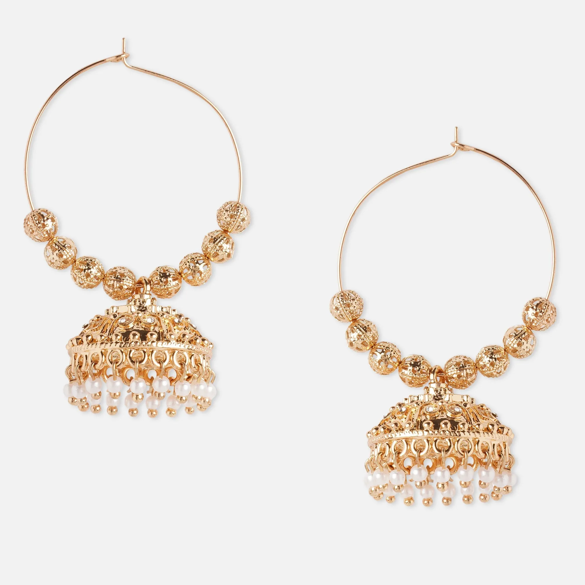 Accessorize London Women's Gold Plated Jhumkas