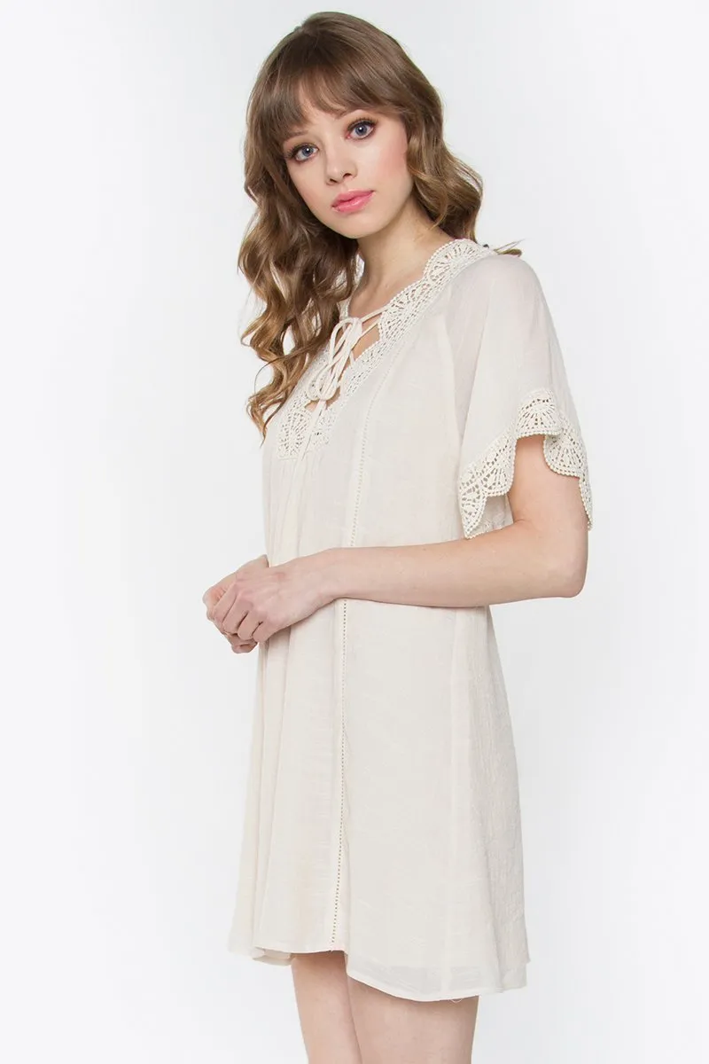 Adelia Lace Up Dress