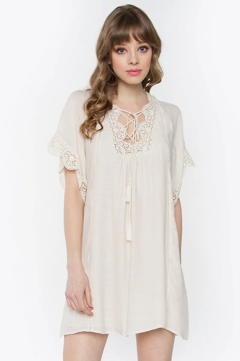 Adelia Lace Up Dress