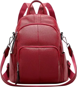 ALTOSY Soft Leather Backpack Purse For Women -theft Backpacks Versatile Shoulder Bag