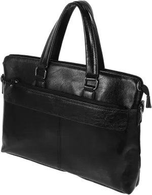 Angoily Fashionable Business Men's Pu Leather Handbag Waterproof and Versatile Shoulder Bag