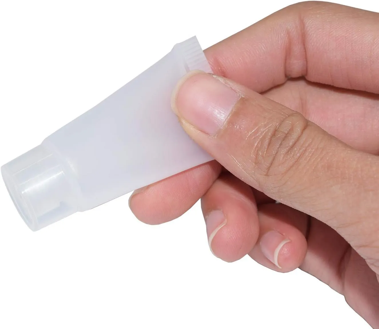 AUEAR, 24 Pack 5ml Empty Refillable Plastic Soft Tubes Squeeze Cosmetic Bottles Packing Sample Mini Containers for Body Lotion Shower Gel Shampoo Cleanser