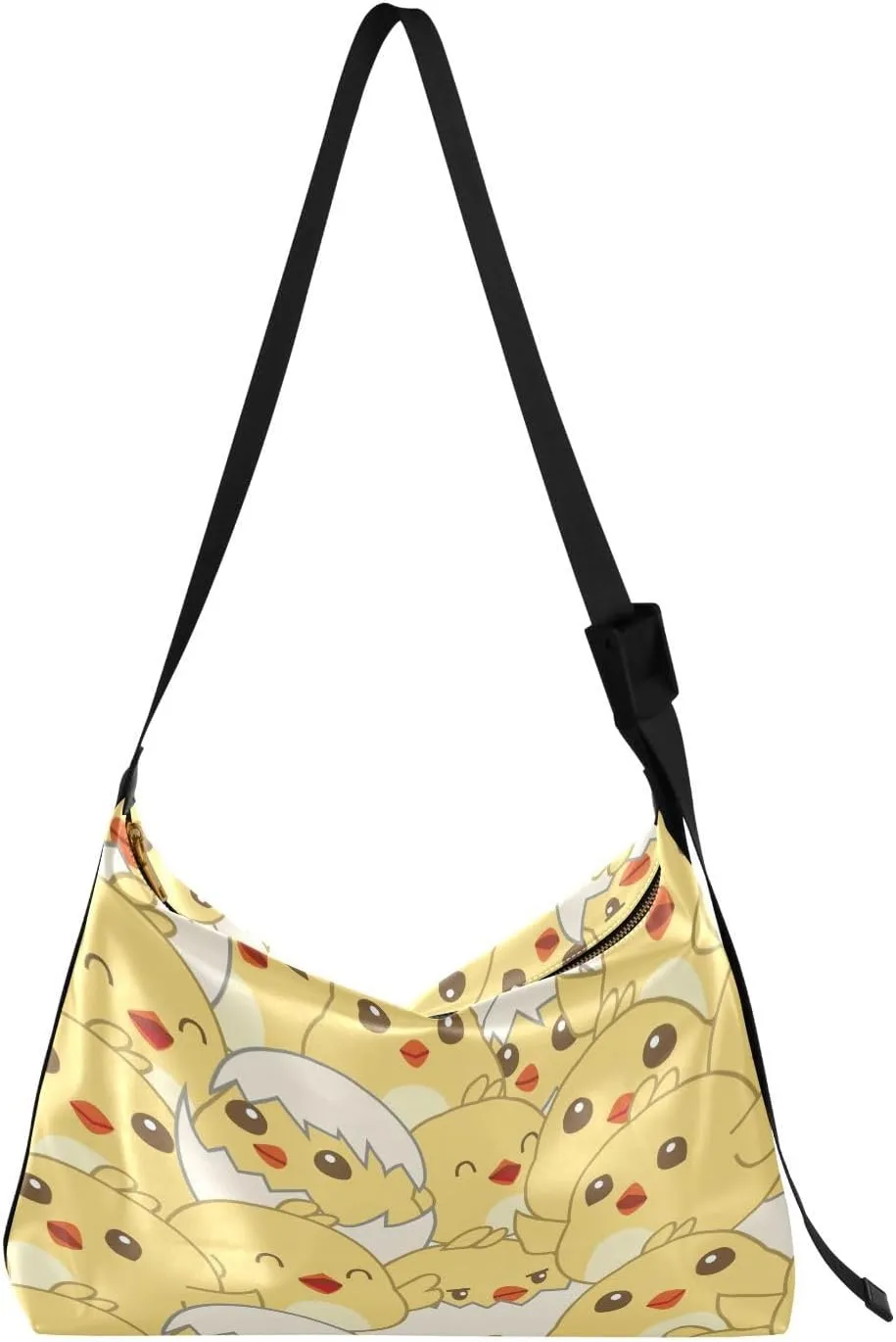 Baby Chicks Pattern Hobo Crossbody Bags for Women Leather Large Shoulder Bag Cross Body Trendy Womens Tote Bags Handbag for Travel Shopping