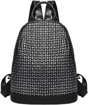 Backpack for women Simple And Versatile Hit Color Soft Leather Travel Bag