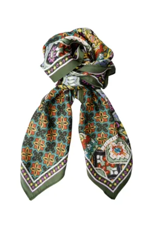 Black Colour - Bccarson Mini Scarf - Army