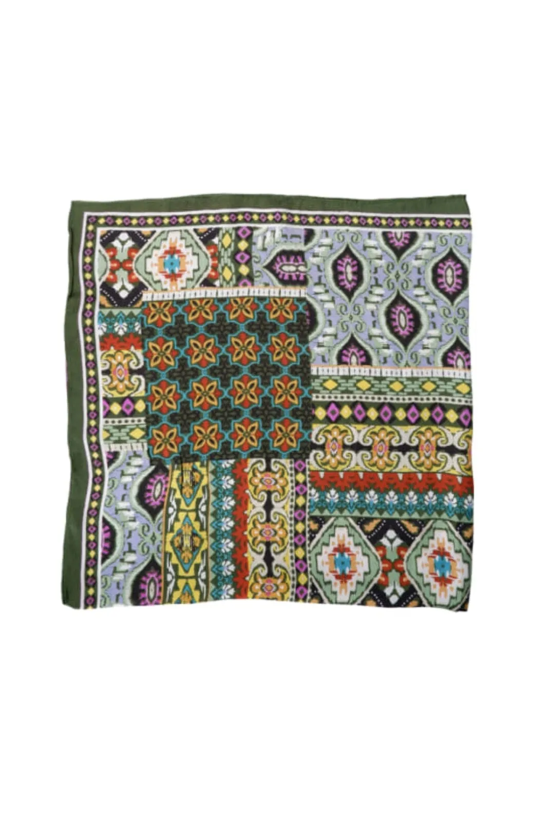 Black Colour - Bccarson Mini Scarf - Army