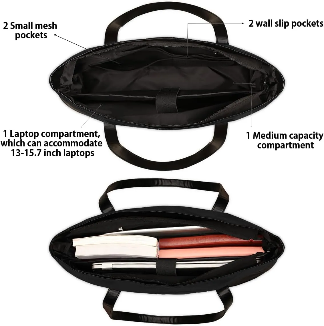 Canvas Laptop Tote Bag for Women Abstract Basketball Sports 15.6 Inch Large Capacity Computer Bag
