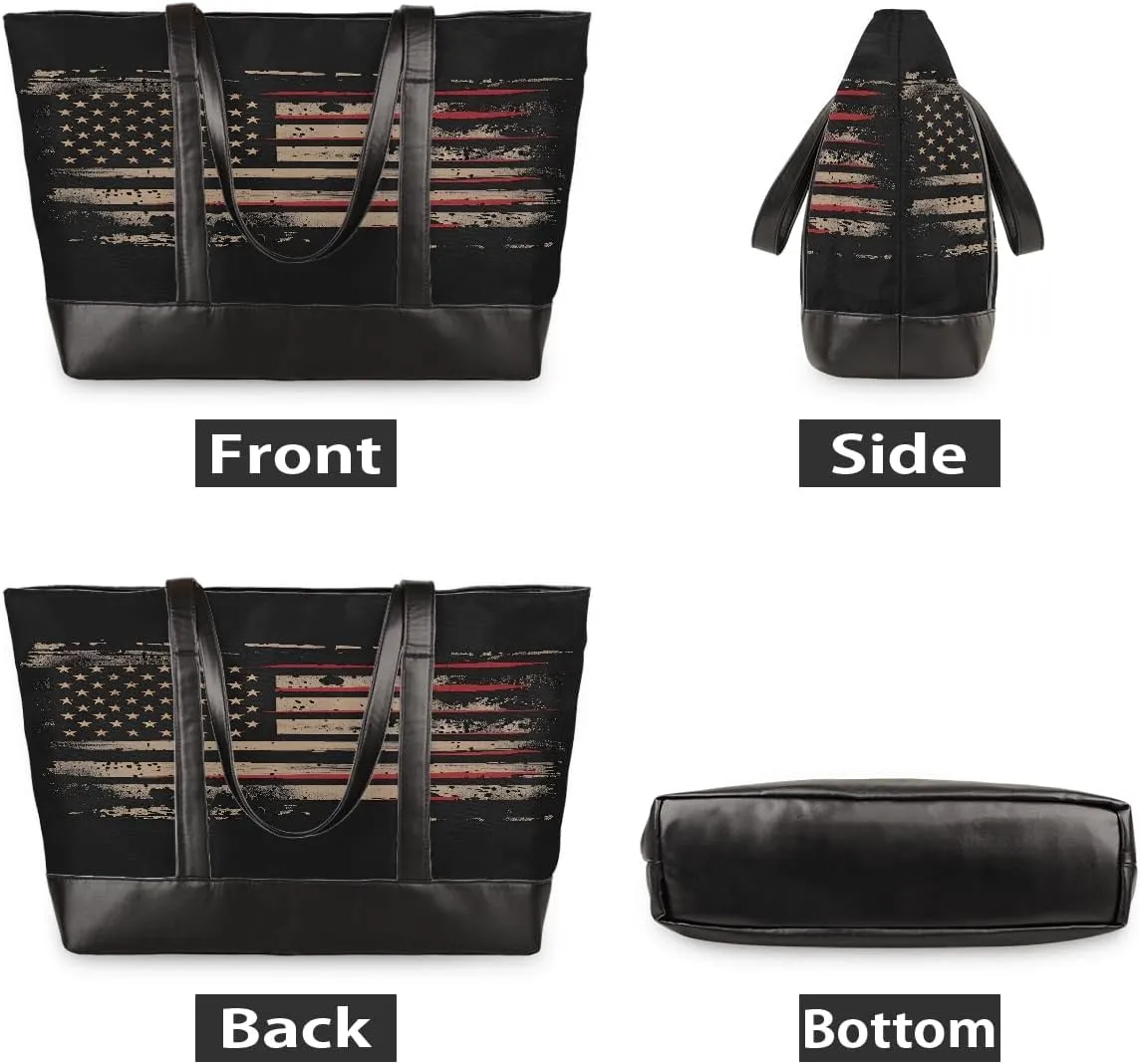 Canvas Laptop Tote Bag for Women Abstract Basketball Sports 15.6 Inch Large Capacity Computer Bag