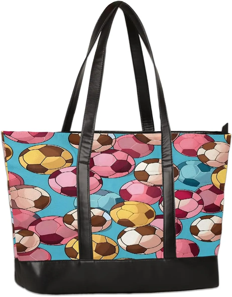 Canvas Laptop Tote Bag for Women Animal Eyes Cute 15.6 Inch Large Capacity Computer Bag