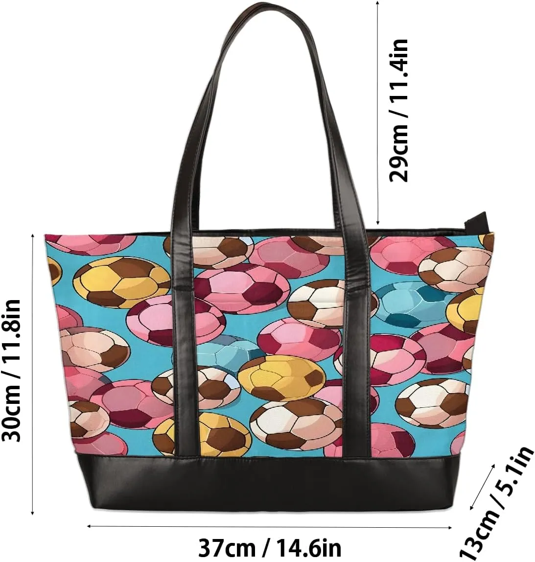 Canvas Laptop Tote Bag for Women Animal Eyes Cute 15.6 Inch Large Capacity Computer Bag