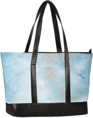Canvas Laptop Tote Bag for Women Autism Line Design Girl 15.6 Inch Large Capacity Computer Bag