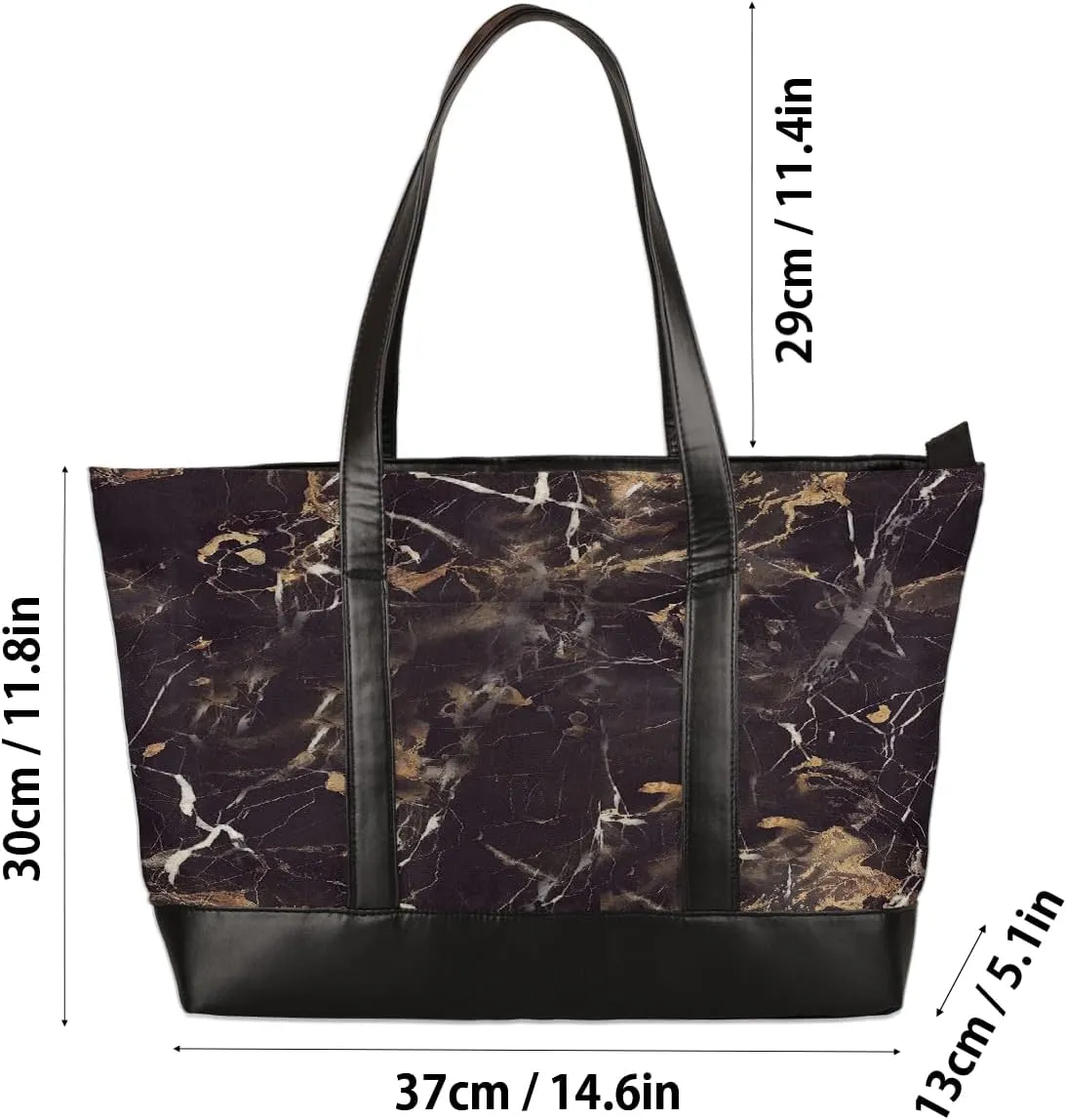 Canvas Laptop Tote Bag for Women Autism Line Design Girl 15.6 Inch Large Capacity Computer Bag