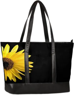 Canvas Laptop Tote Bag for Women Autism Line Design Girl 15.6 Inch Large Capacity Computer Bag