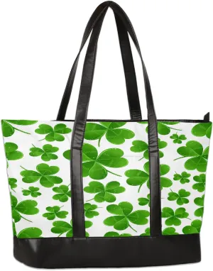 Canvas Laptop Tote Bag for Women Avocado Cute Fruit Happy 15.6 Inch Large Capacity Computer Bag