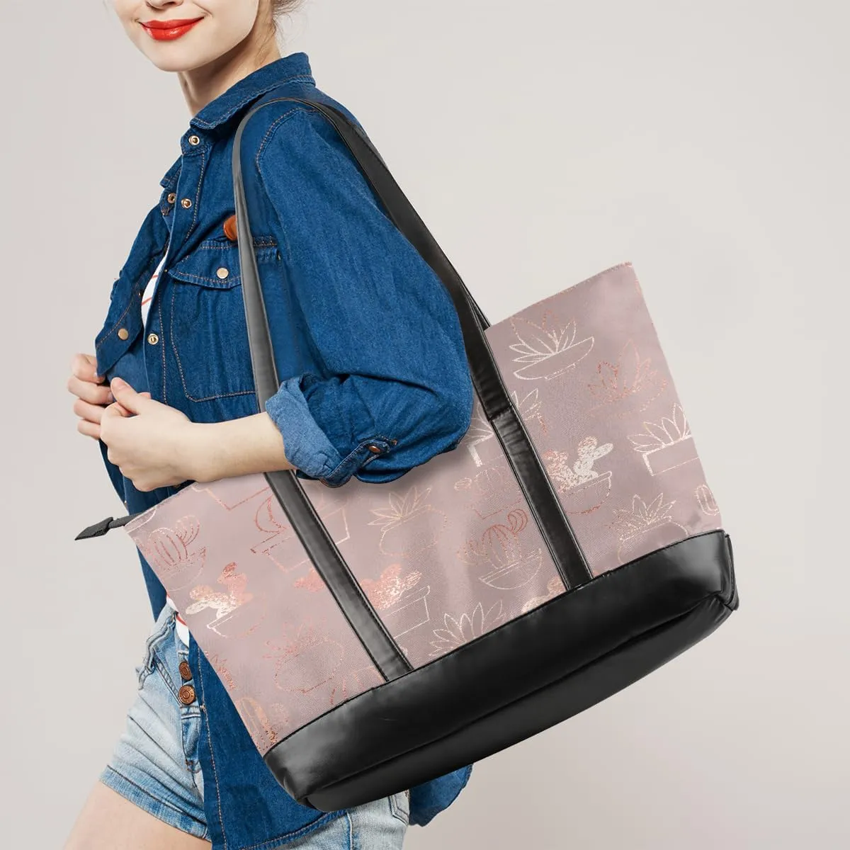 Canvas Laptop Tote Bag for Women Avocado Cute Fruit Happy 15.6 Inch Large Capacity Computer Bag