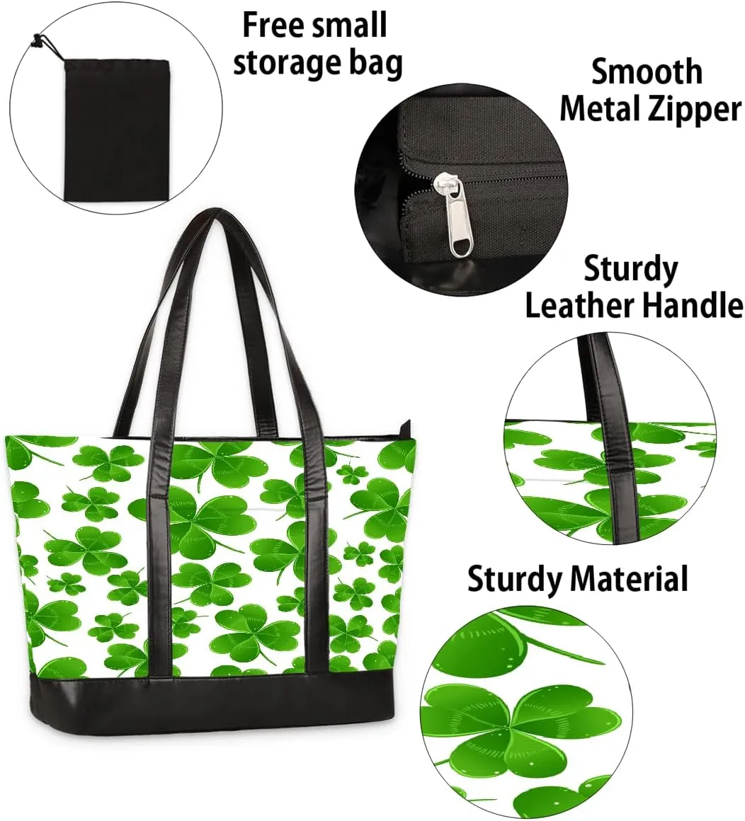 Canvas Laptop Tote Bag for Women Avocado Cute Fruit Happy 15.6 Inch Large Capacity Computer Bag