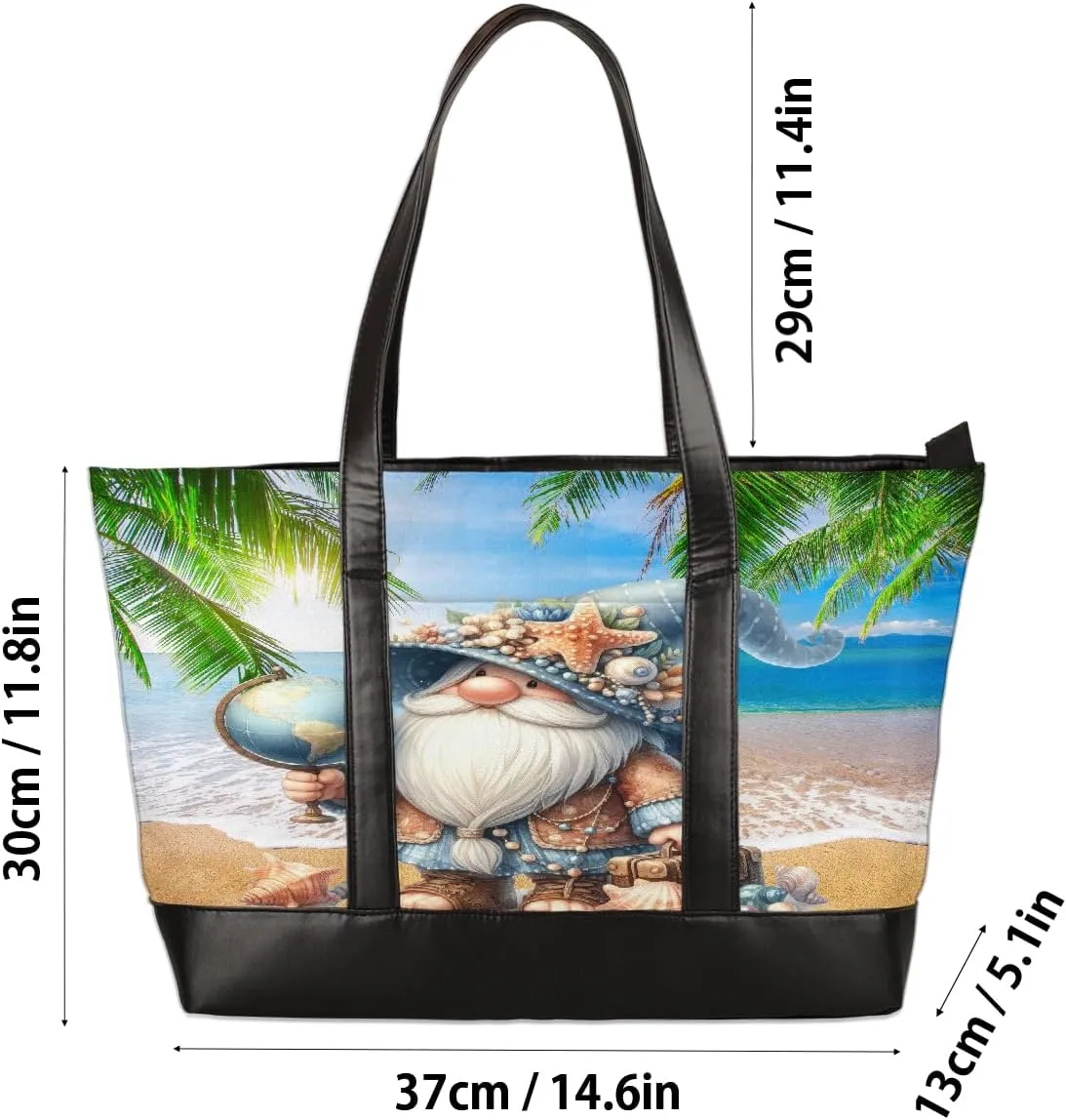 Canvas Laptop Tote Bag for Women Flower Cute Colorful 15.6 Inch Large Capacity Computer Bag