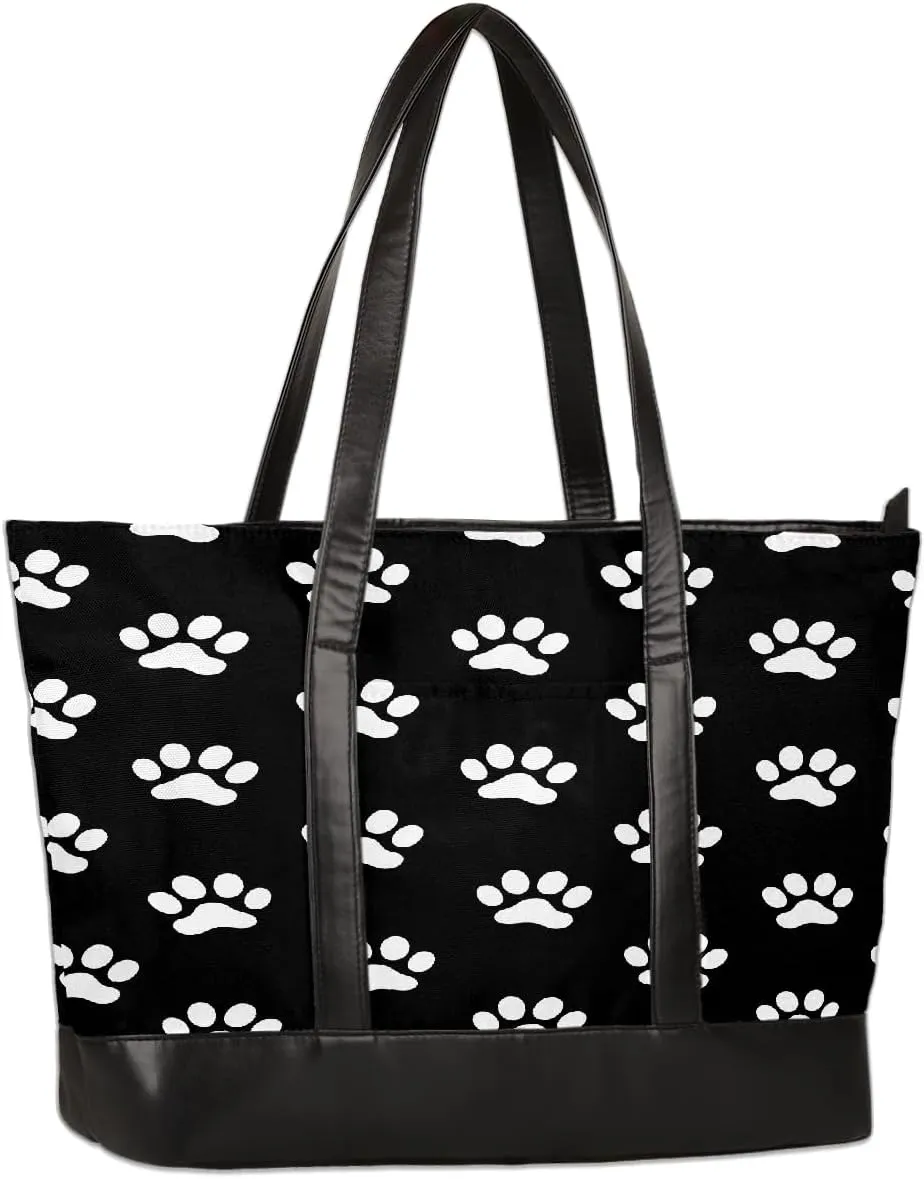 Canvas Laptop Tote Bag for Women Fruit Lemon Yellow Realistic 15.6 Inch Large Capacity Computer Bag