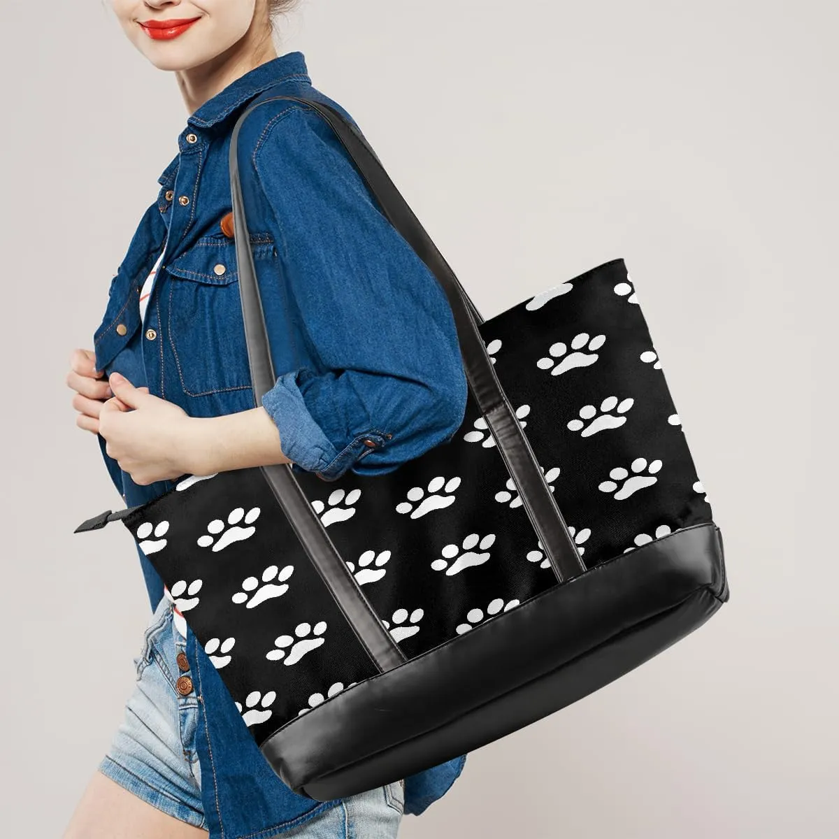 Canvas Laptop Tote Bag for Women Fruit Lemon Yellow Realistic 15.6 Inch Large Capacity Computer Bag