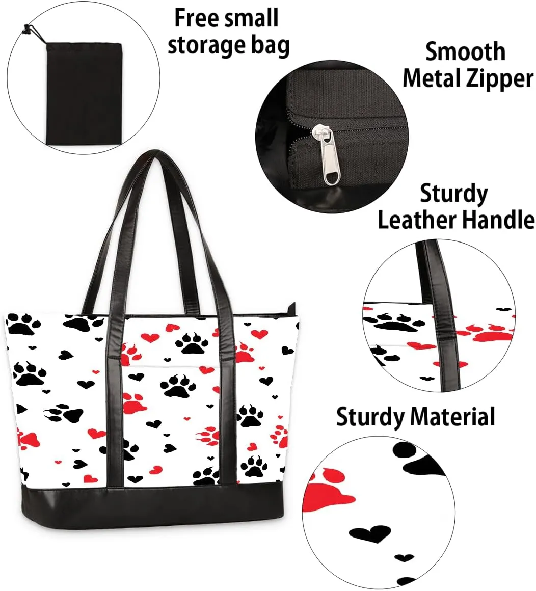 Canvas Laptop Tote Bag for Women Lines Stripes Colorful 15.6 Inch Large Capacity Computer Bag