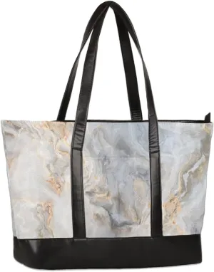 Canvas Laptop Tote Bag for Women Universe Galaxy Star 15.6 Inch Large Capacity Computer Bag