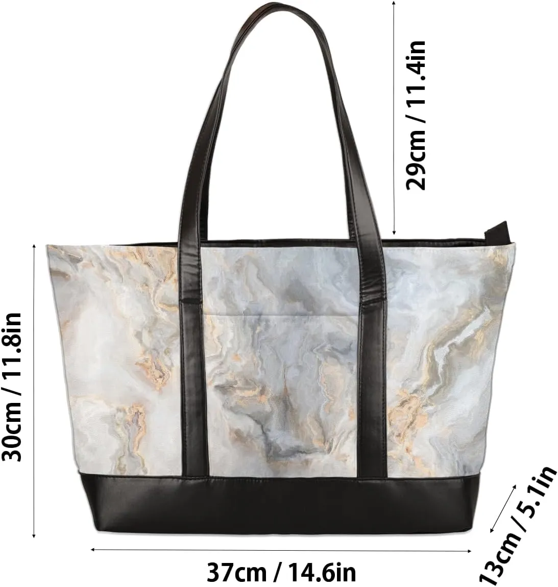 Canvas Laptop Tote Bag for Women Universe Galaxy Star 15.6 Inch Large Capacity Computer Bag