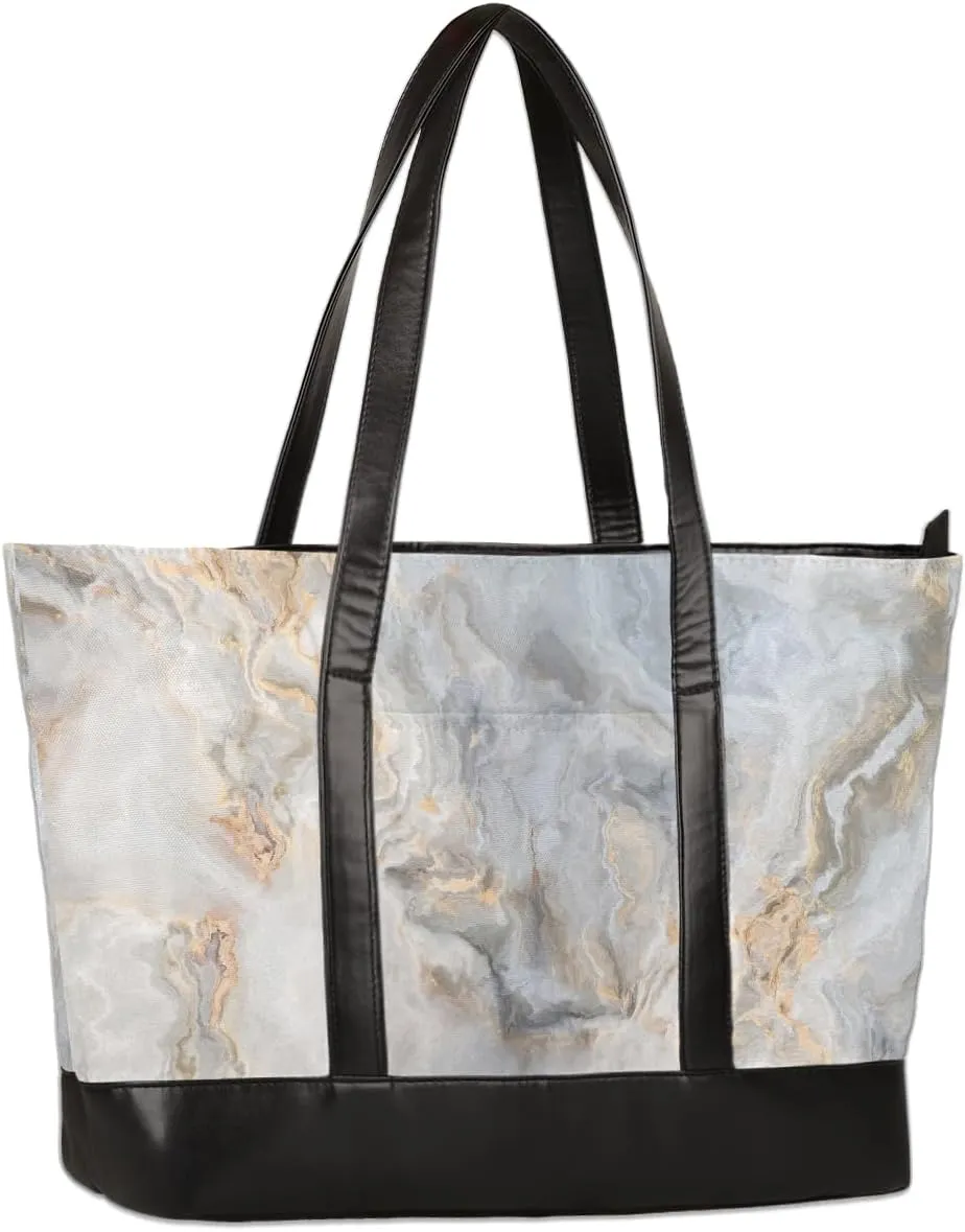 Canvas Laptop Tote Bag for Women Universe Galaxy Star 15.6 Inch Large Capacity Computer Bag