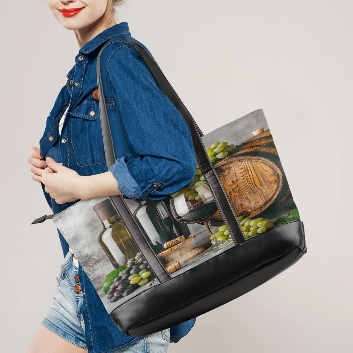 Canvas Laptop Tote Bag for Women Yellow Sunflower Butterfly 15.6 Inch Large Capacity Computer Bag