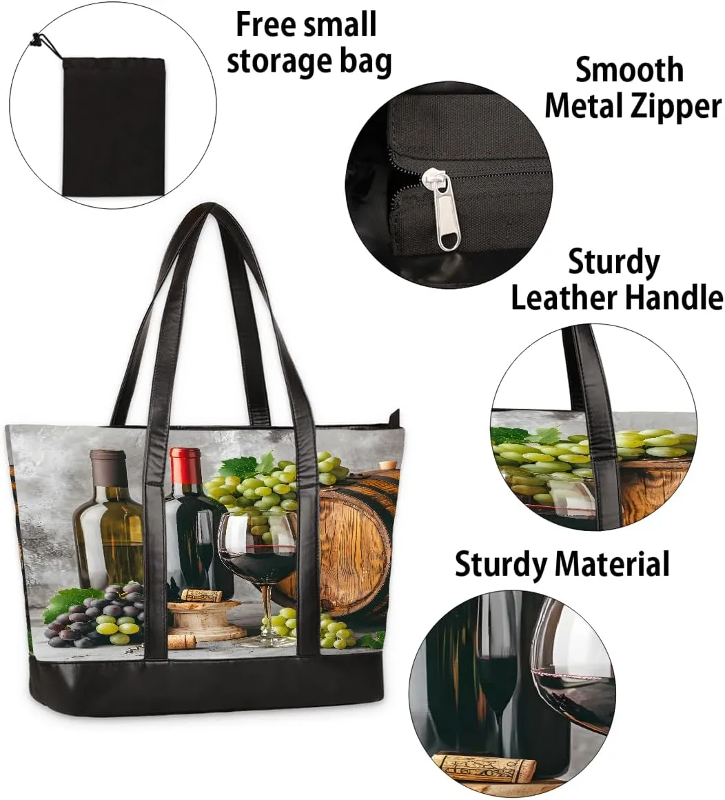 Canvas Laptop Tote Bag for Women Yellow Sunflower Butterfly 15.6 Inch Large Capacity Computer Bag