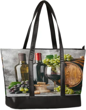 Canvas Laptop Tote Bag for Women Yellow Sunflower Butterfly 15.6 Inch Large Capacity Computer Bag