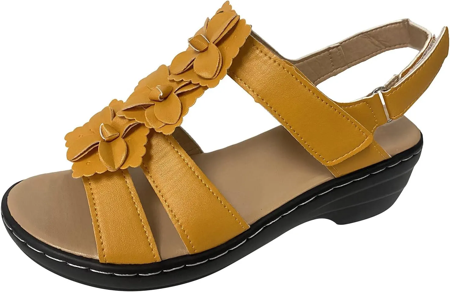Casual Sandals Women Platform Strap Sandals for Women Orthopedic Open Toe Shoes Beach Casual Sandals