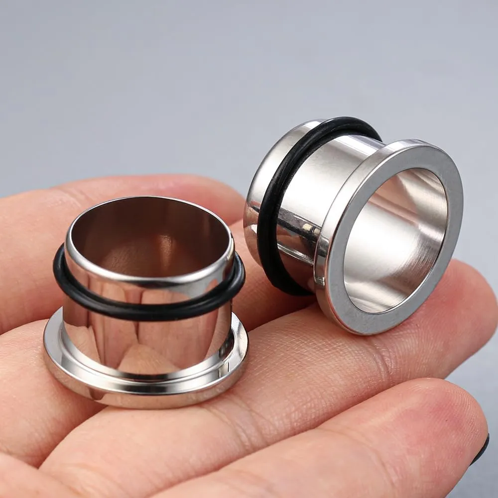 Casvort Unique 0.5mm Increments 00G-1'' Comfy Pain-free Single Flared Dead Stretching Plugs, Hypoallergenic Stretch Friendly Body Piercing Tapers, Pierced Ear Lobe Stretching Kits.