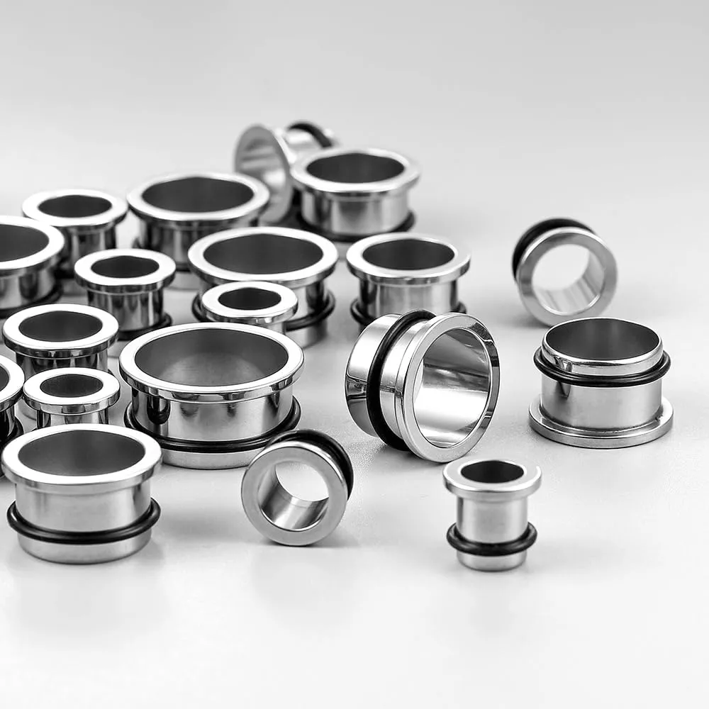 Casvort Unique 0.5mm Increments 00G-1'' Comfy Pain-free Single Flared Dead Stretching Plugs, Hypoallergenic Stretch Friendly Body Piercing Tapers, Pierced Ear Lobe Stretching Kits.