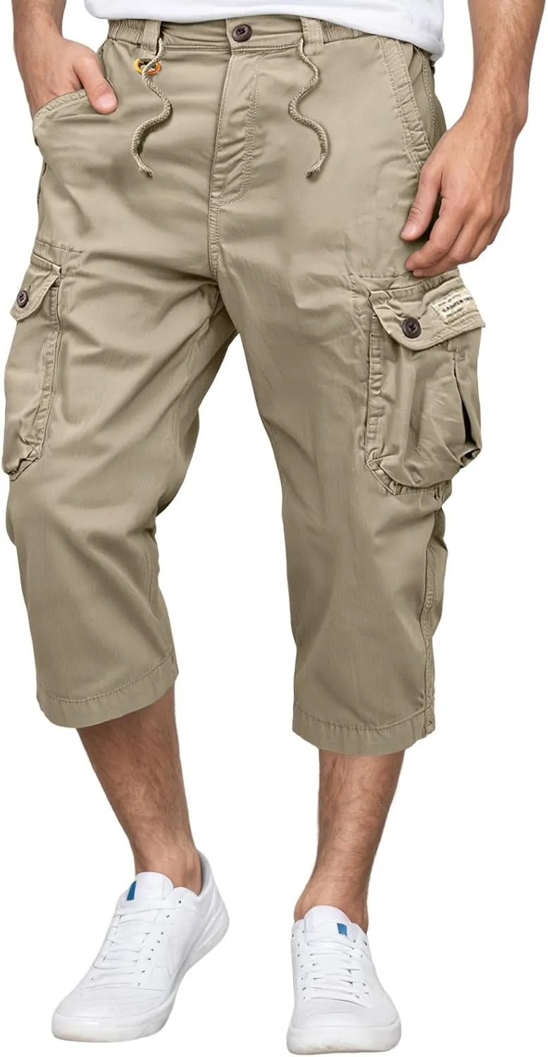 Chinos Pants Men Baggy Baggy Tactical Slim Fit Body Hiking Joggers Outfits with Pockets Casual Sport Yoga Basketball