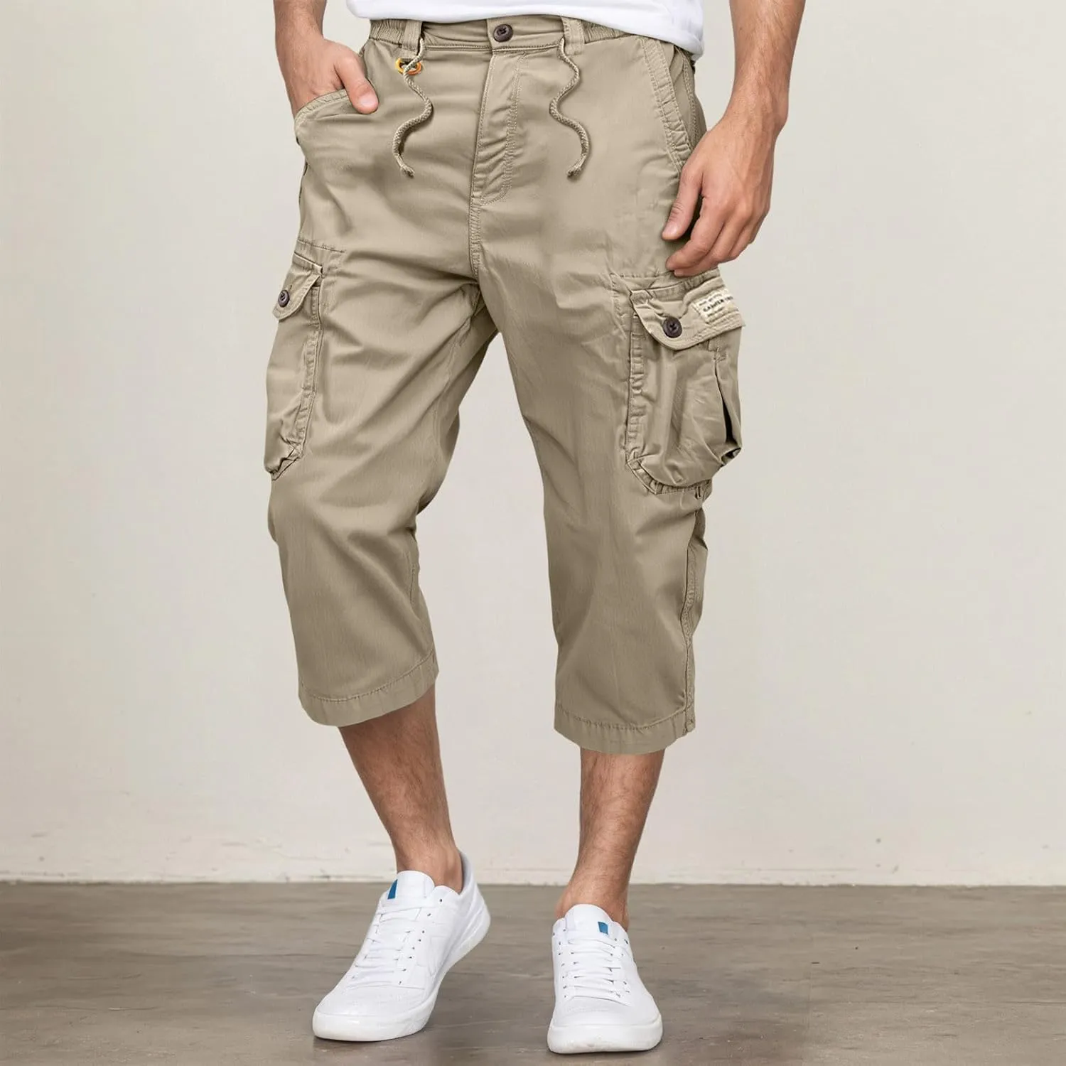 Chinos Pants Men Baggy Baggy Tactical Slim Fit Body Hiking Joggers Outfits with Pockets Casual Sport Yoga Basketball