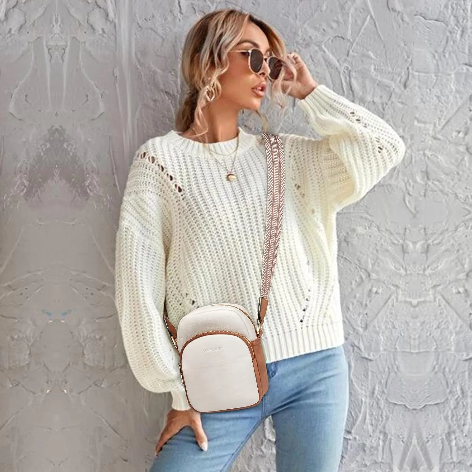 CORALDAISY Small Trendy Crossbody Bag for Women