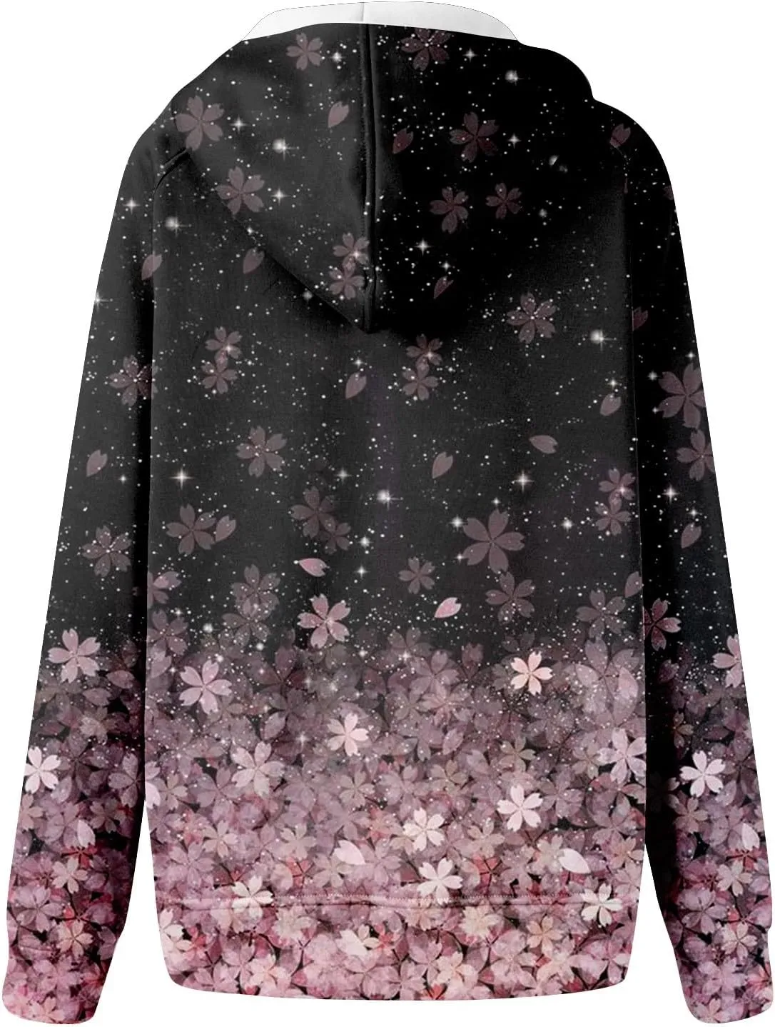 COTECRAM Womens Full Zip Up Hoodie Long Sleeve Oversized Graphic Sweatshirt Fall Jacket with Pockets Fashion Clothes 2024
