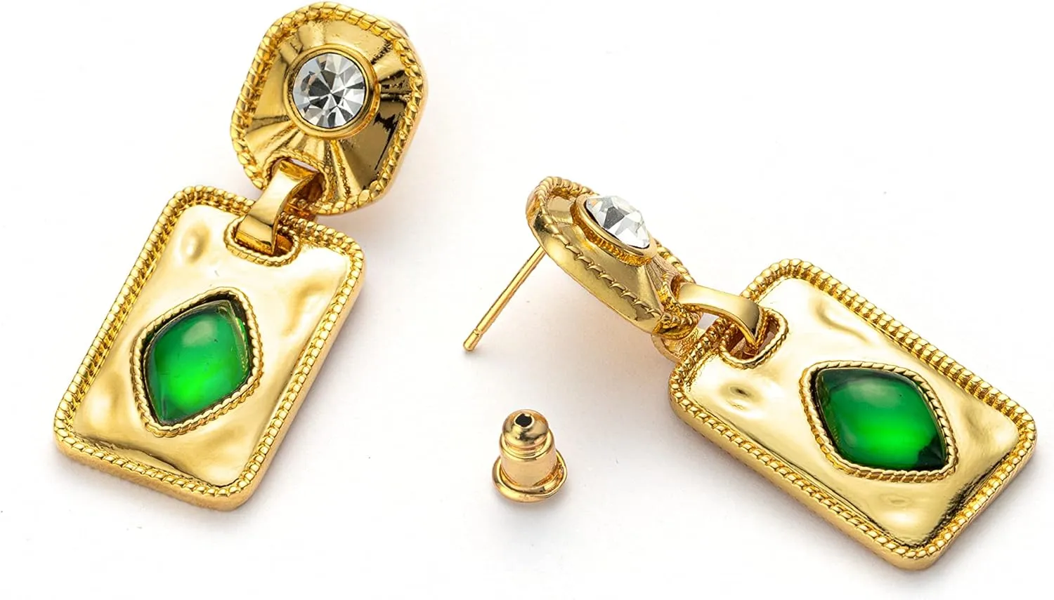 C.Paravano Gold Earrings Dangle Dangle Earrings Pearl Gold Wedding Earrings Gold 18K Gold Plated Earrings for Women 925 Sterling Silver Earrings for Women