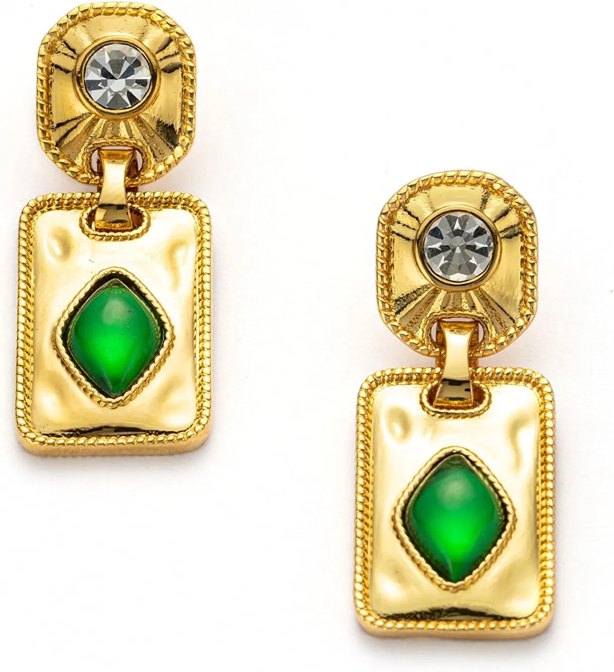 C.Paravano Gold Earrings Dangle Dangle Earrings Pearl Gold Wedding Earrings Gold 18K Gold Plated Earrings for Women 925 Sterling Silver Earrings for Women