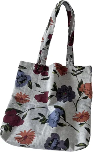 Cute Tote Bag Y2k Purse Coquette Canvas Crossbody Shoulder Bag Trendy Aesthetic Harajuku Floral Tote Bag Fairycore Bag