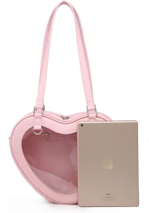 Cute Y2K Ita Bag, Kawaii Itabag Shoulder Sling Purse Crossbody Bag Daily Casual Pins Display Cosplay JK Japanese Bags