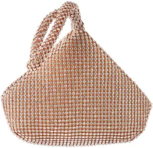 ELEOPTION Women Clutch Purse Women's Evening Bag Clutch Full Rhinestones Wedding Bag,Large