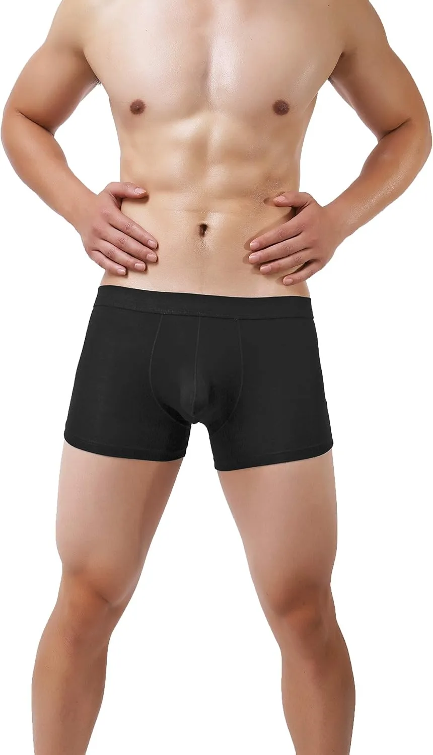 eywlwaar Men's Bulge Boxer Briefs Modal Comfort Separate Pouch Trunks Underwear